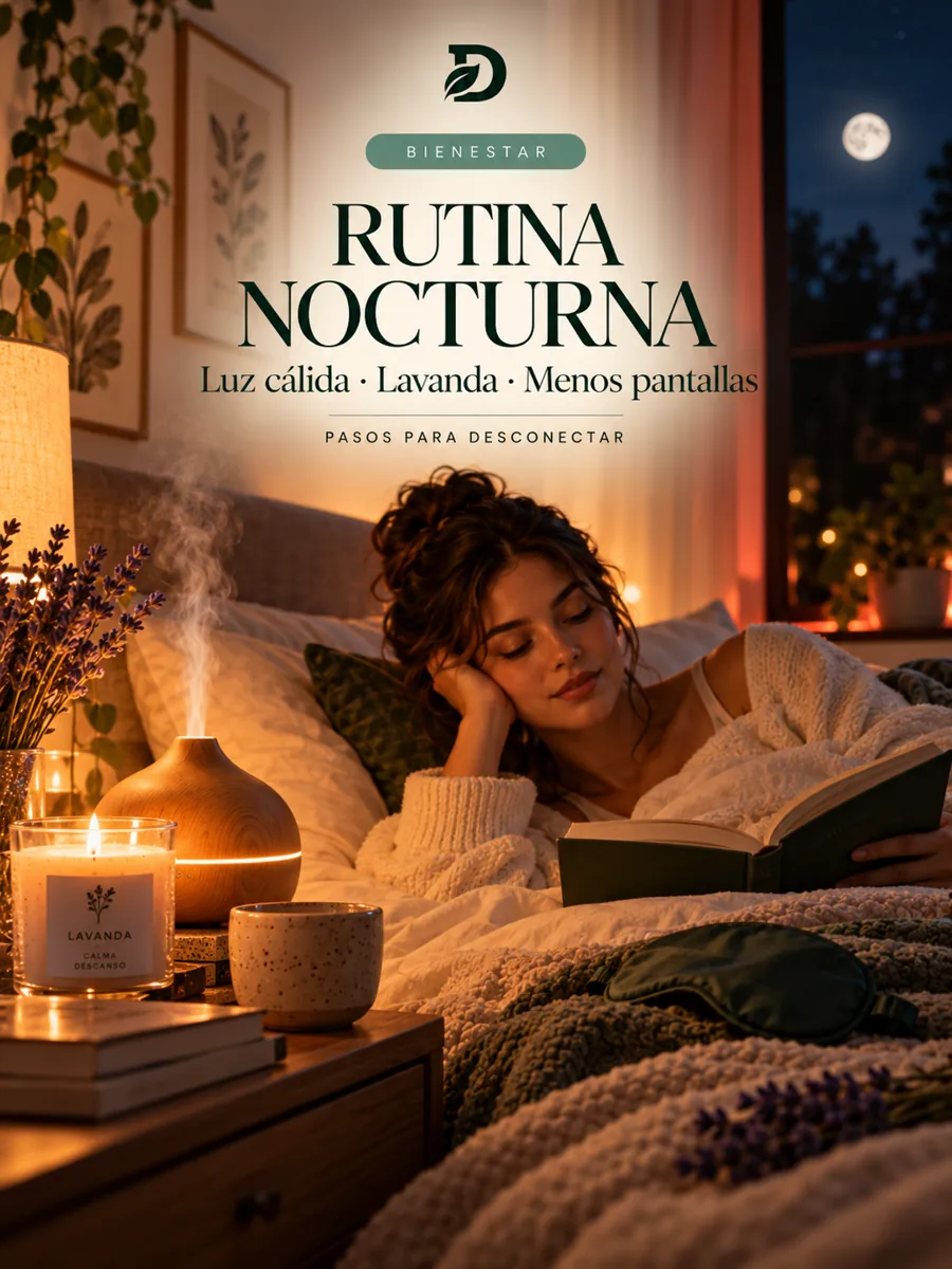Ritual nocturno con luz cálida y ambiente de calma