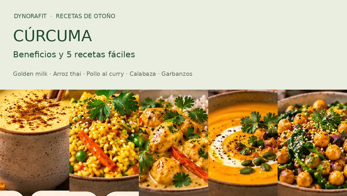 Cinco recetas fáciles con cúrcuma para otoño: golden milk, arroz, pollo, crema de calabaza y garbanzos