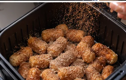 Churro-ñoquis con canela y eritritol