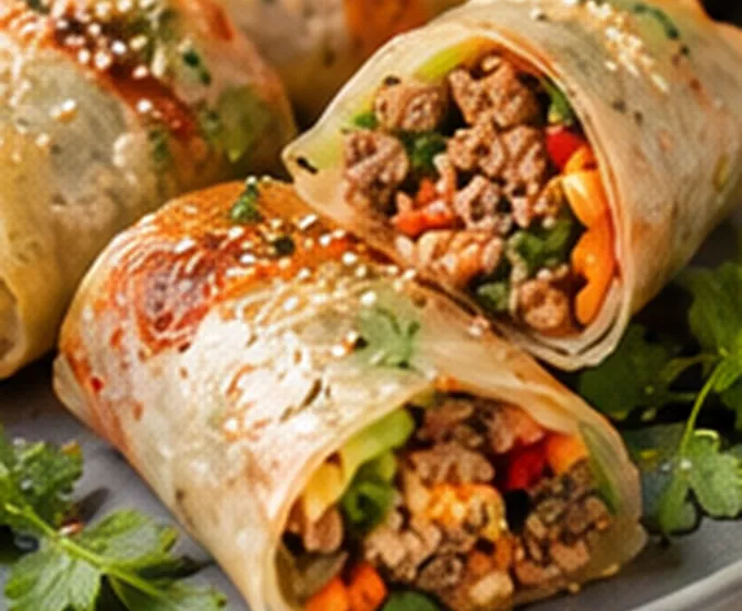 Rollitos de carne y verduras